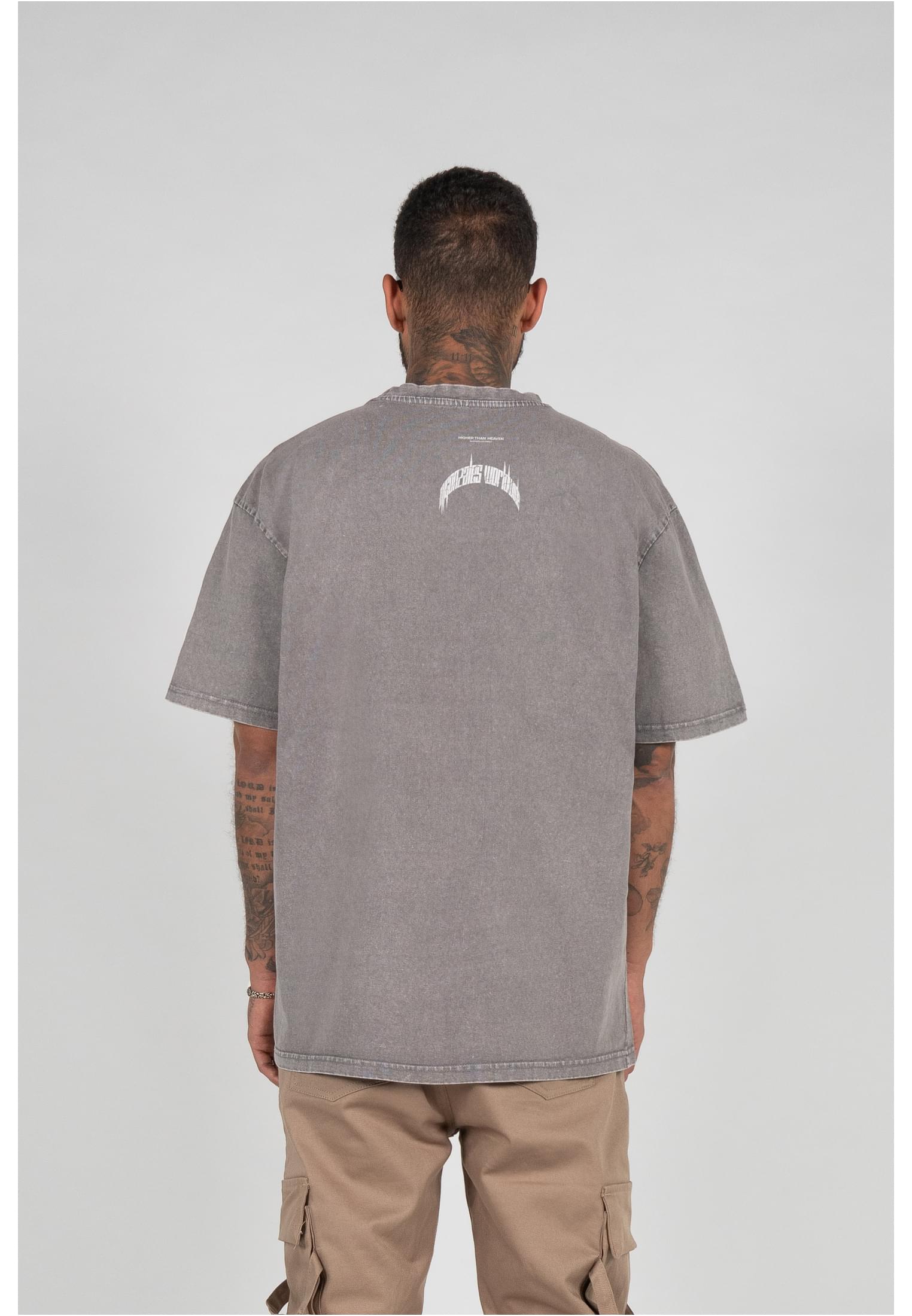 HIGHER THAN HEAVEN V.1 Acid Washed Heavy Oversize Tee