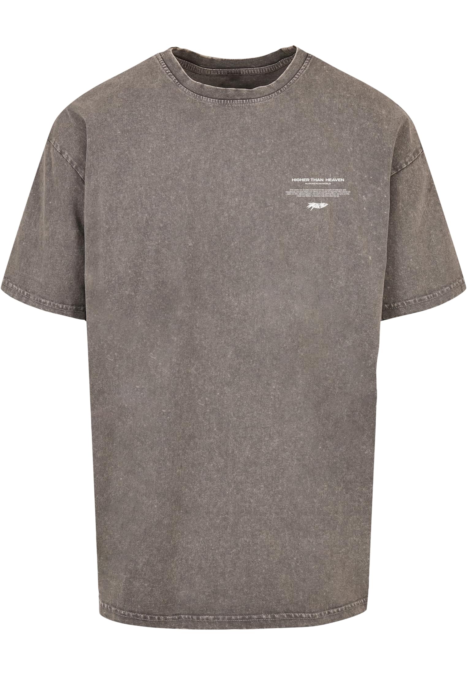 HIGHER THAN HEAVEN V.2 Acid Washed Heavy Oversize Tee