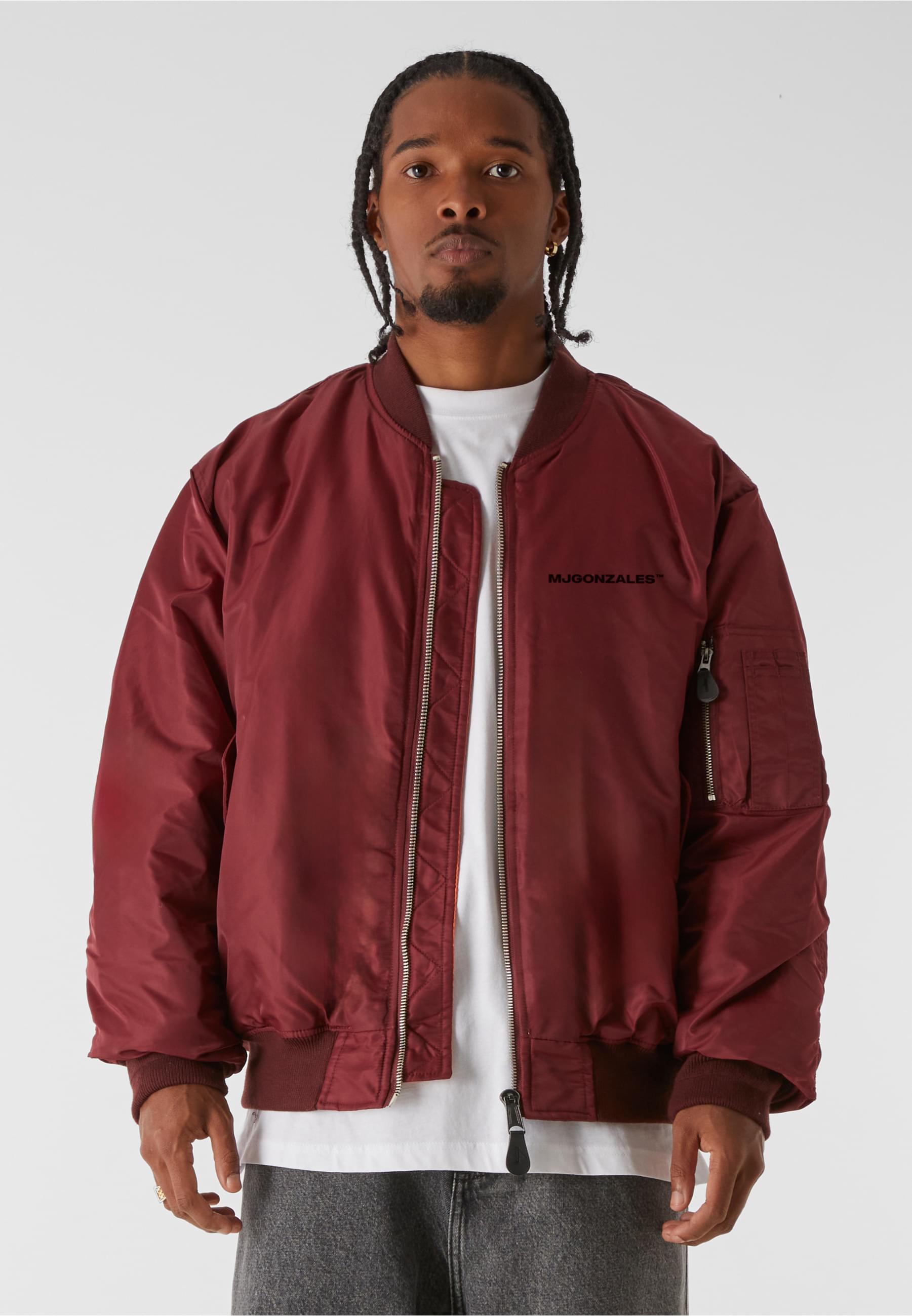 MJG BOMBER JACKET | burgundy