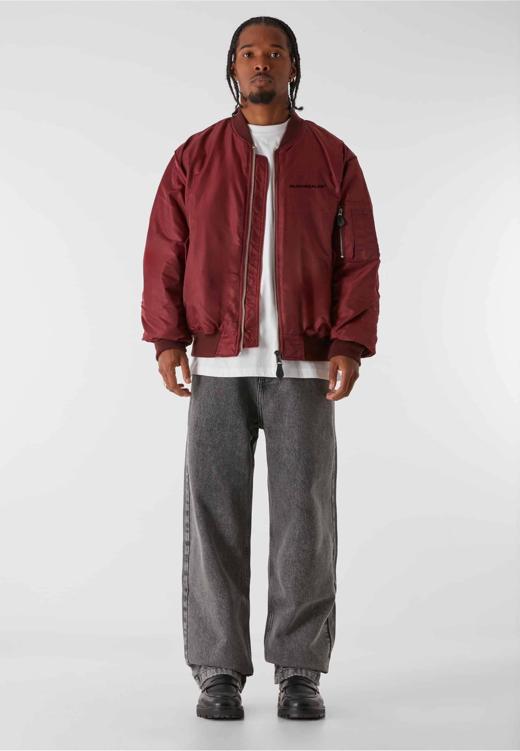 MJG BOMBER JACKET | burgundy