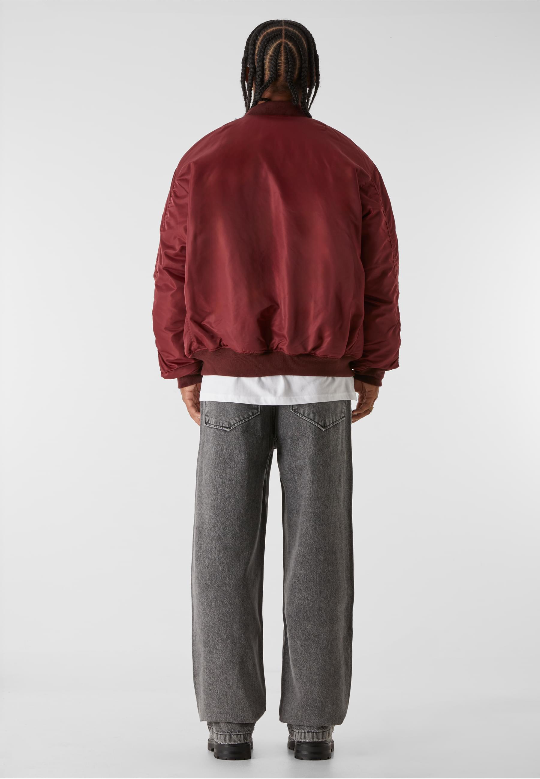 MJG BOMBER JACKET | burgundy