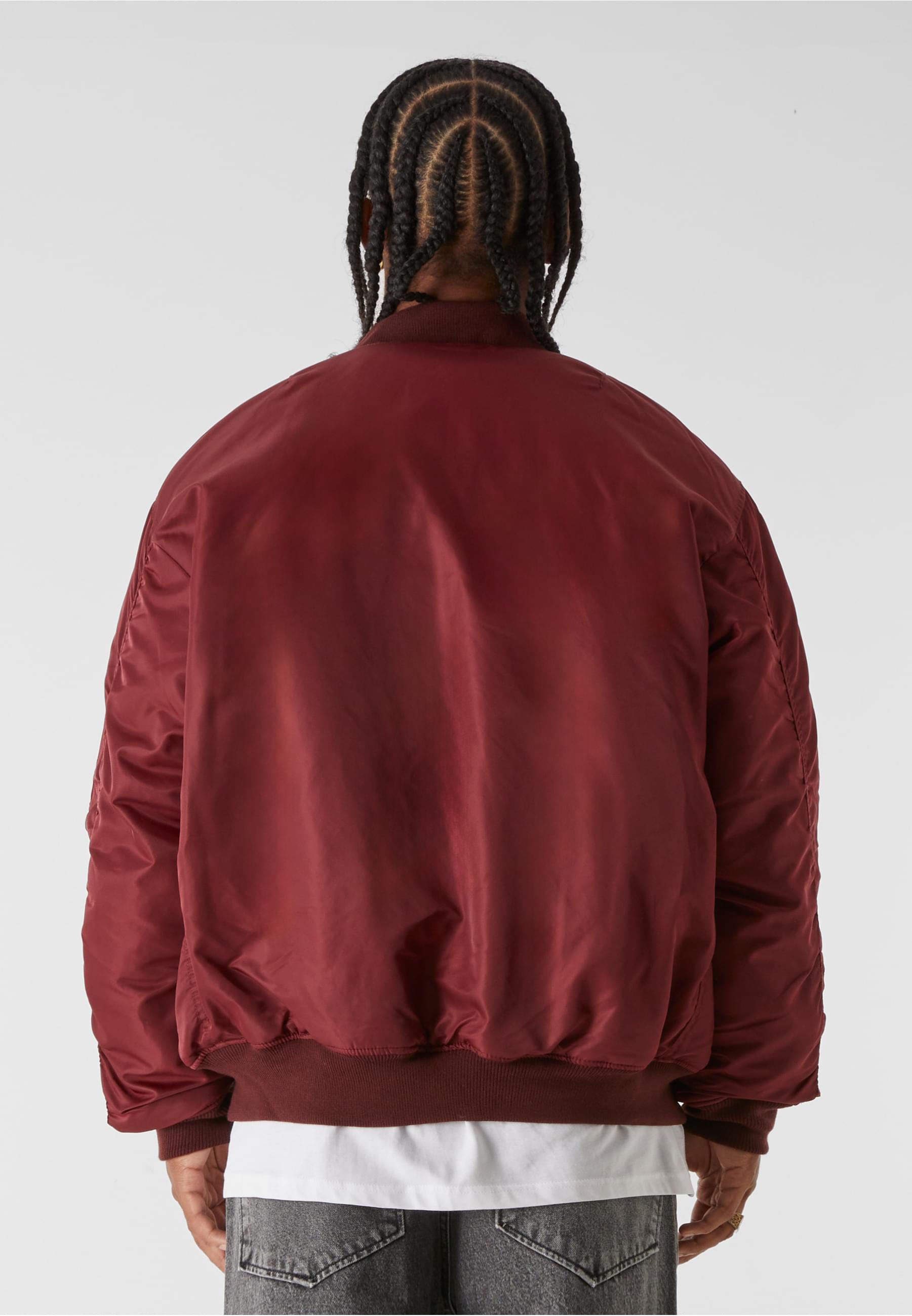 MJG BOMBER JACKET | burgundy