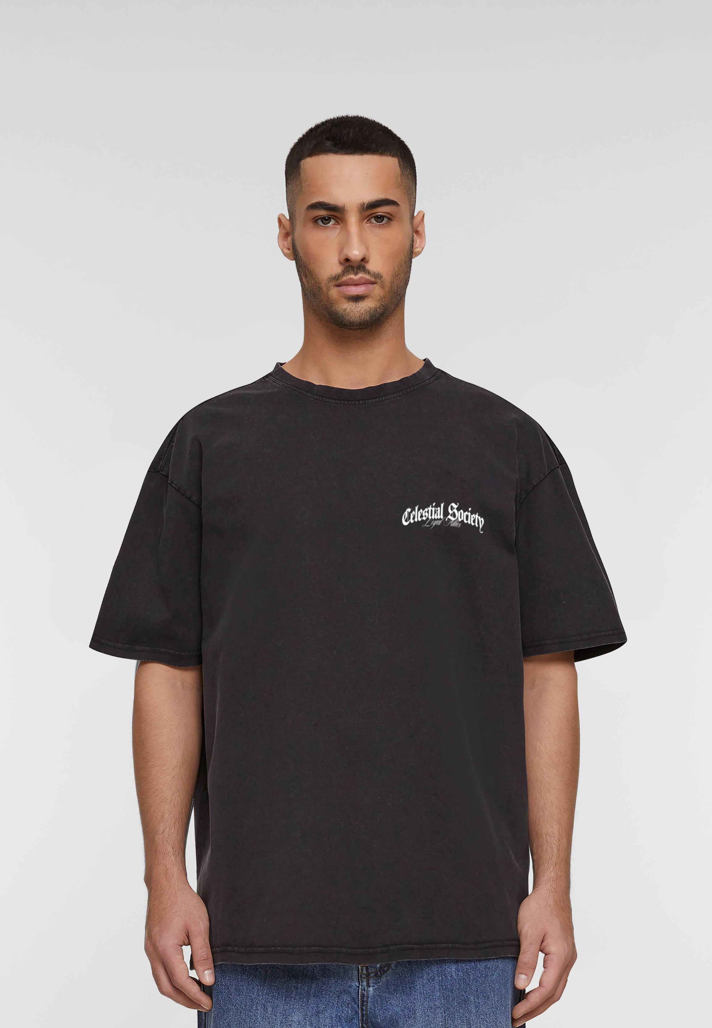 Oversized Acid Washed Tee - Angel’s Triad