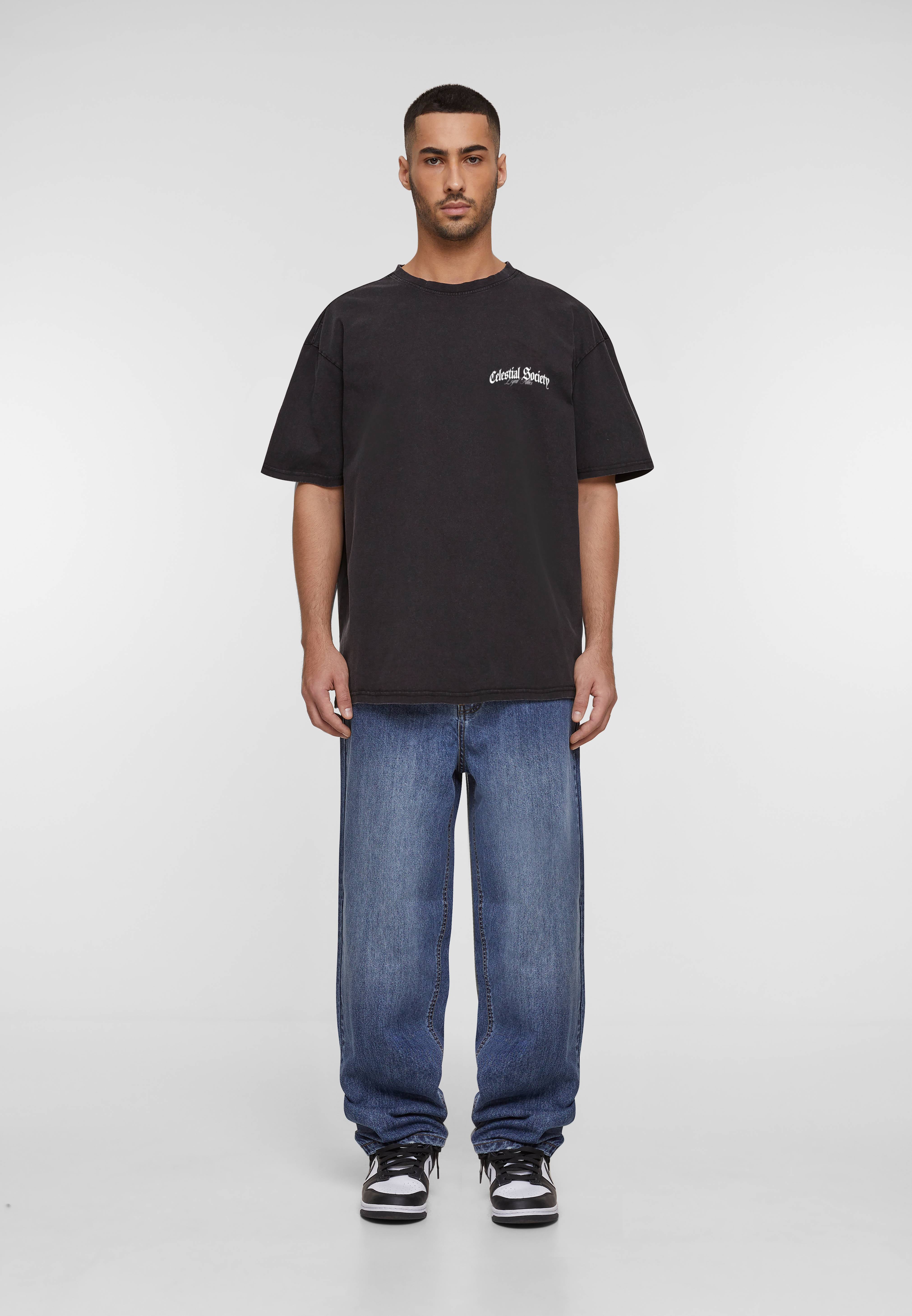 Oversized Acid Washed Tee - Angel’s Triad