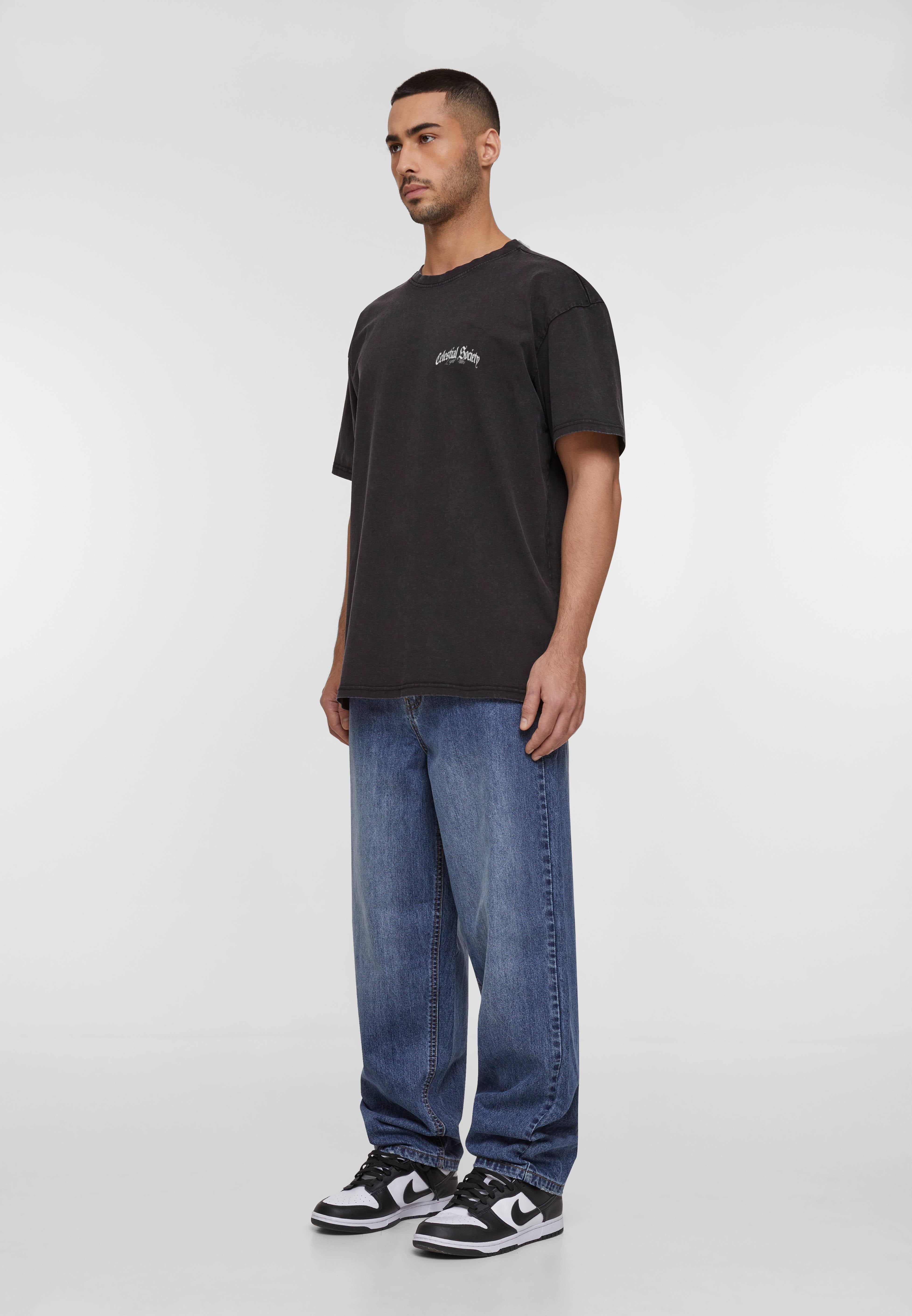 Oversized Acid Washed Tee - Angel’s Triad