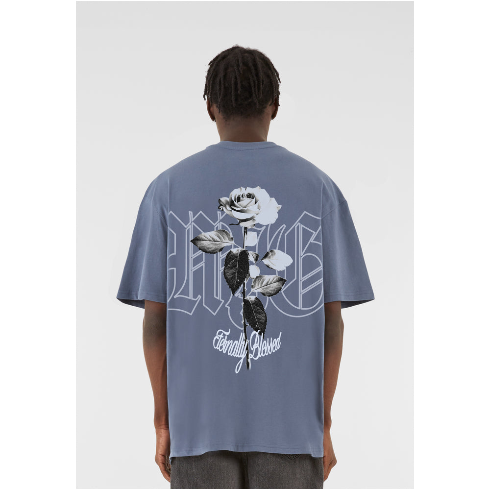 Heavy Oversized Tee – Eternal Rose black