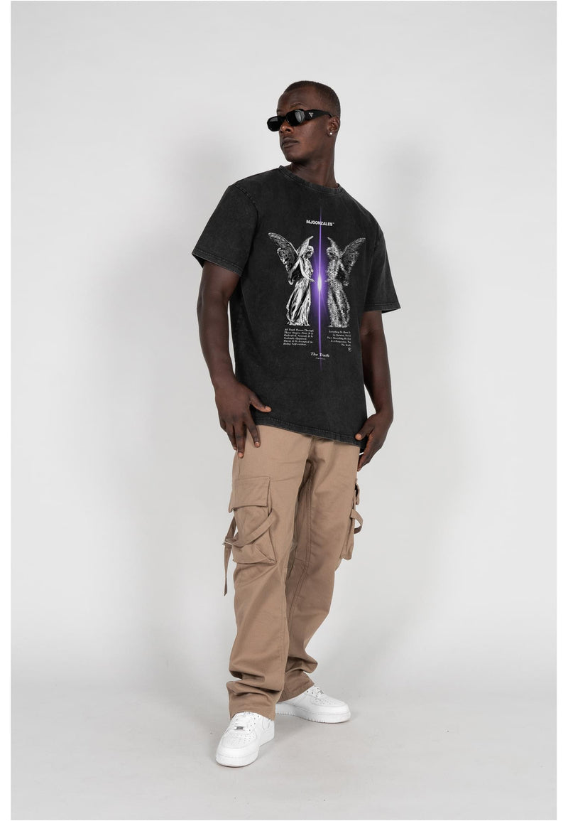 THE TRUTH V.1 Acid Washed Heavy Oversize Tee