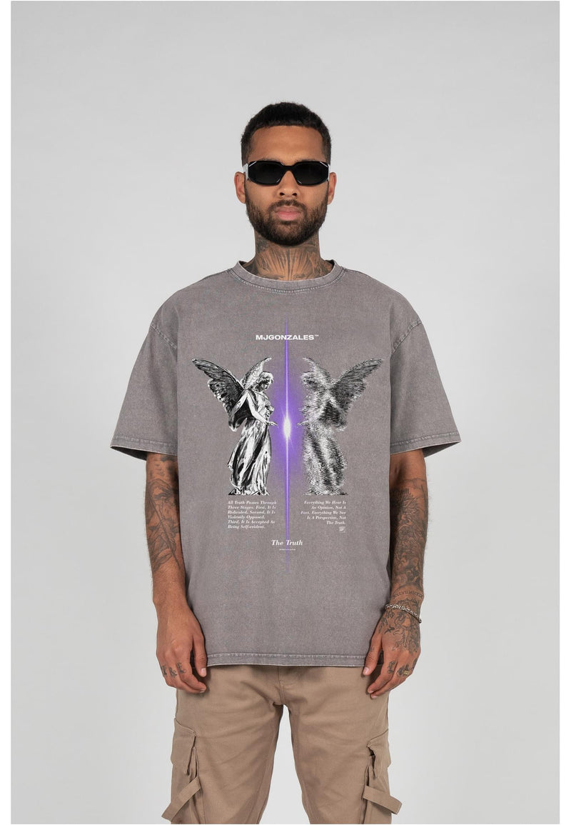 THE TRUTH V.1 Acid Washed Heavy Oversize Tee