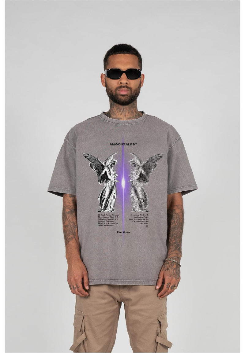 THE TRUTH V.1 x Acid Washed Heavy Oversize Tee