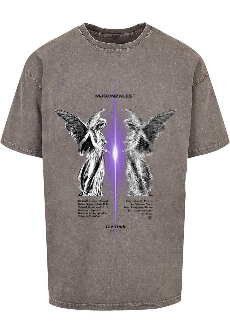 THE TRUTH V.1 x Acid Washed Heavy Oversize Tee
