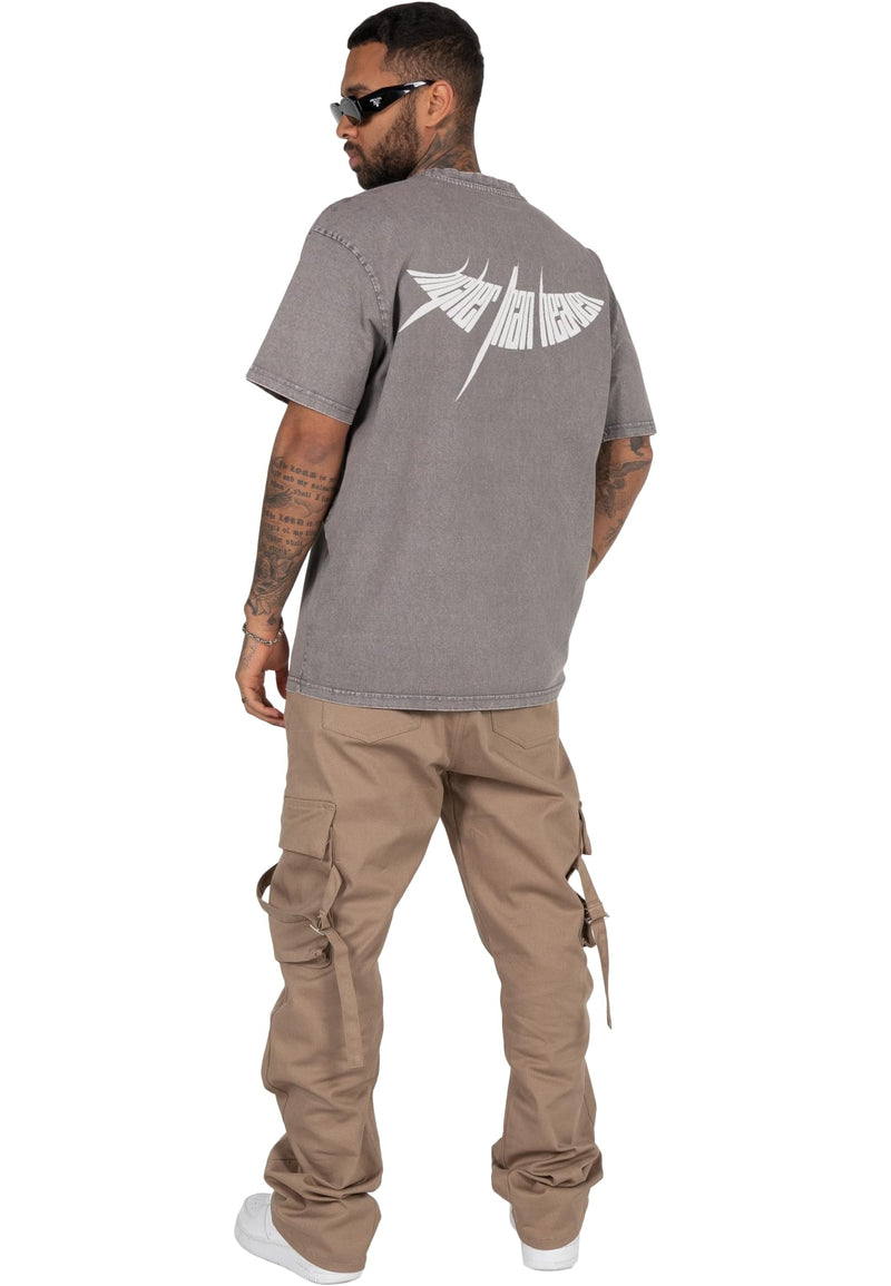 HIGHER THAN HEAVEN V.4 Acid Washed Heavy Oversize Tee