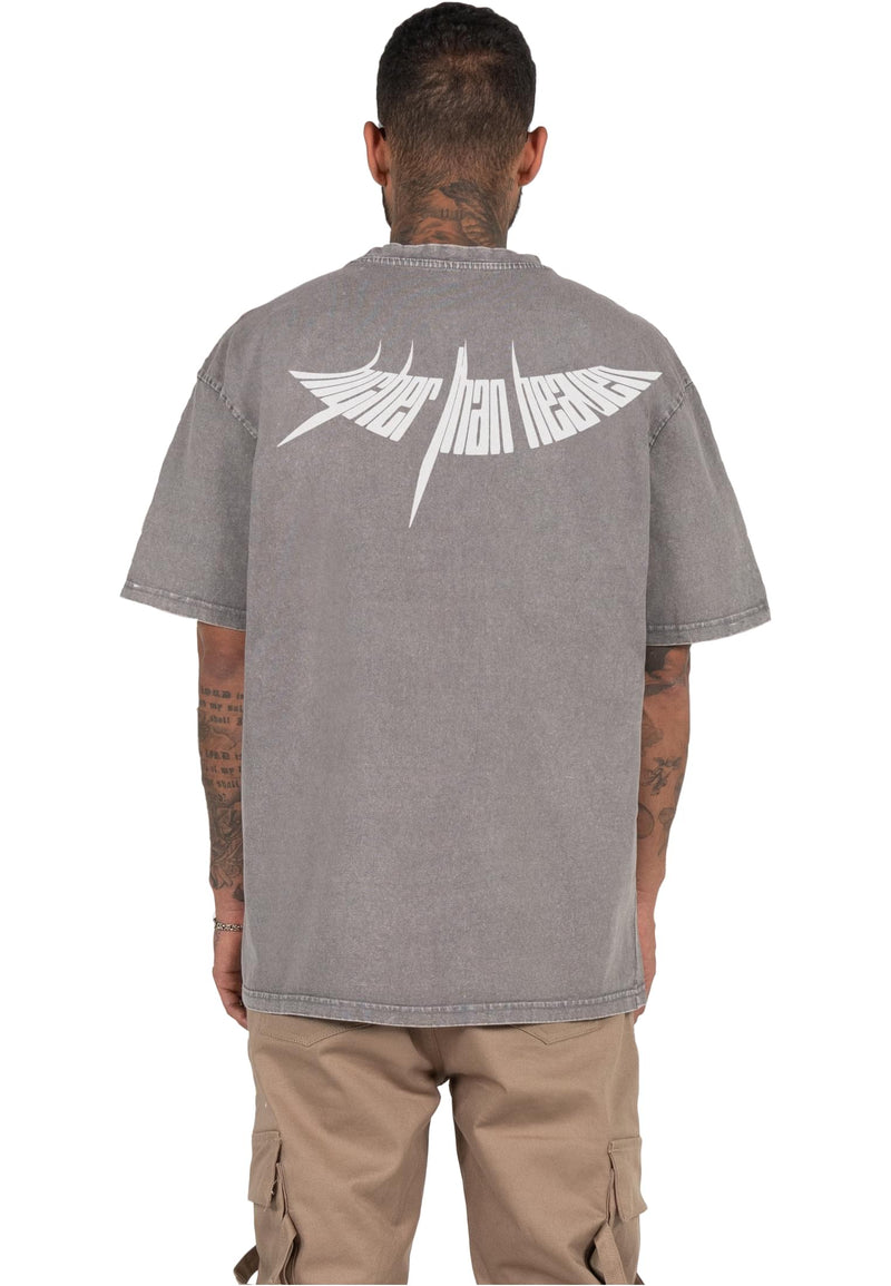 HIGHER THAN HEAVEN V.4 Acid Washed Heavy Oversize Tee