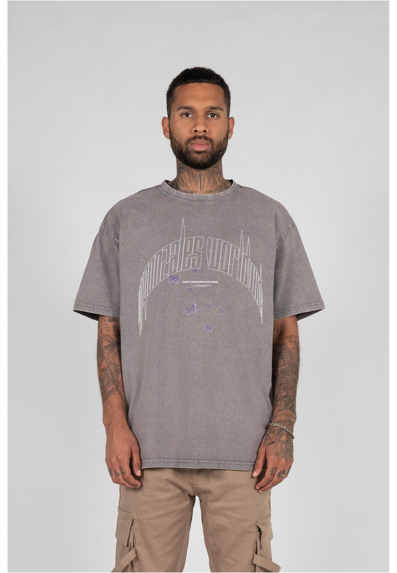 METAMORPHOSE V.3 Acid Washed Heavy Oversized Tee