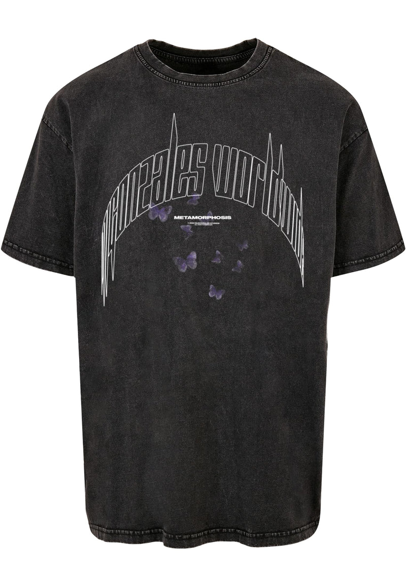 METAMORPHOSE V.3 Acid Washed Heavy Oversized Tee