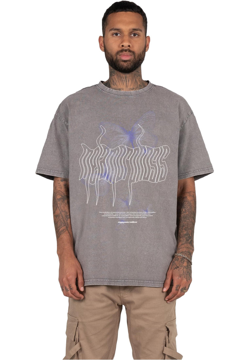 METAMORPHOSE V.5 Acid Washed Heavy Oversized Tee