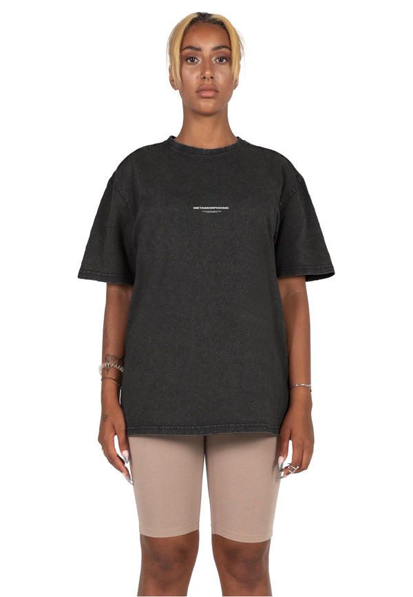 Ladies METAMORPHOSE V.4 Acid Washed Heavy Oversized Tee