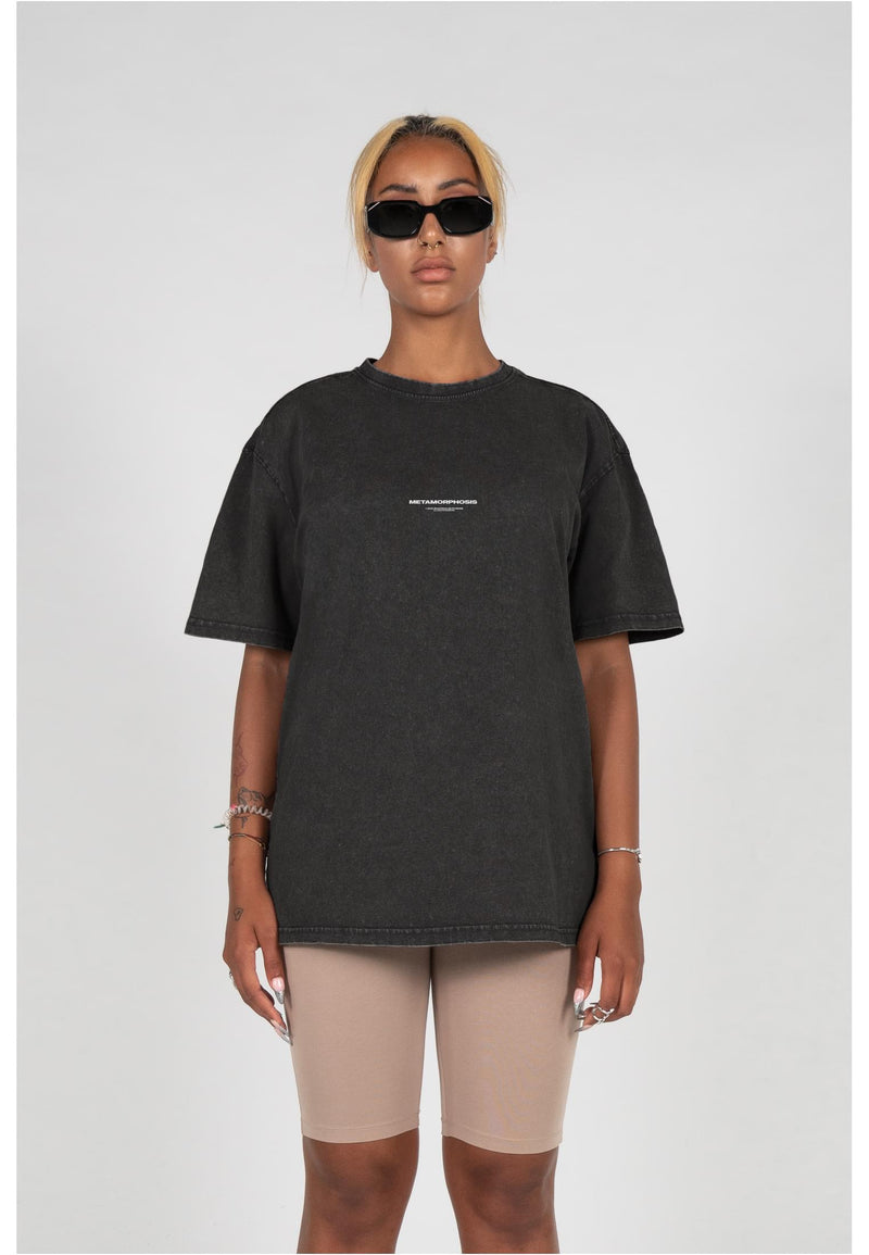 Ladies METAMORPHOSE V.4 Acid Washed Heavy Oversized Tee