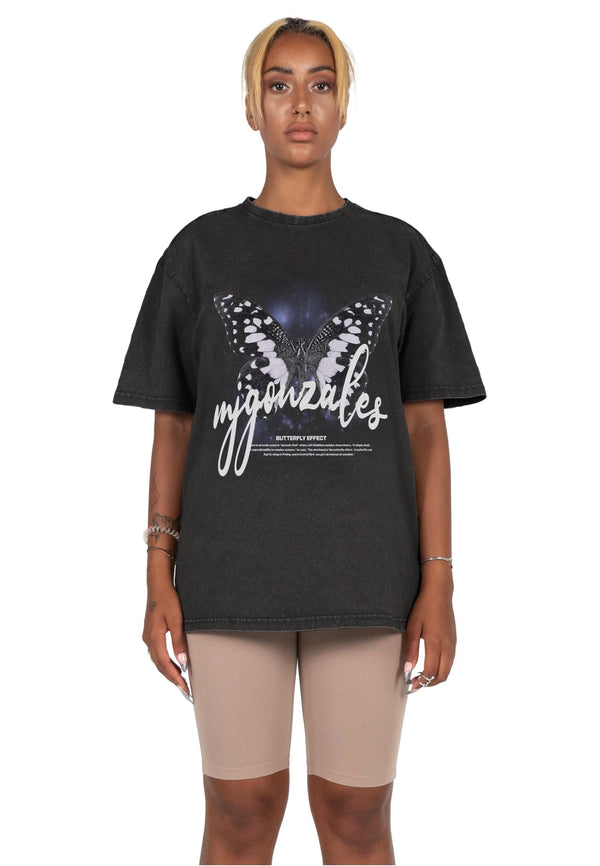 Ladies METAMORPHOSE V.7 Acid Washed Heavy Oversized Tee