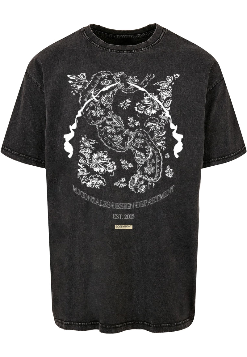 Ladies Paisley x Acid Washed Heavy Oversize Tee