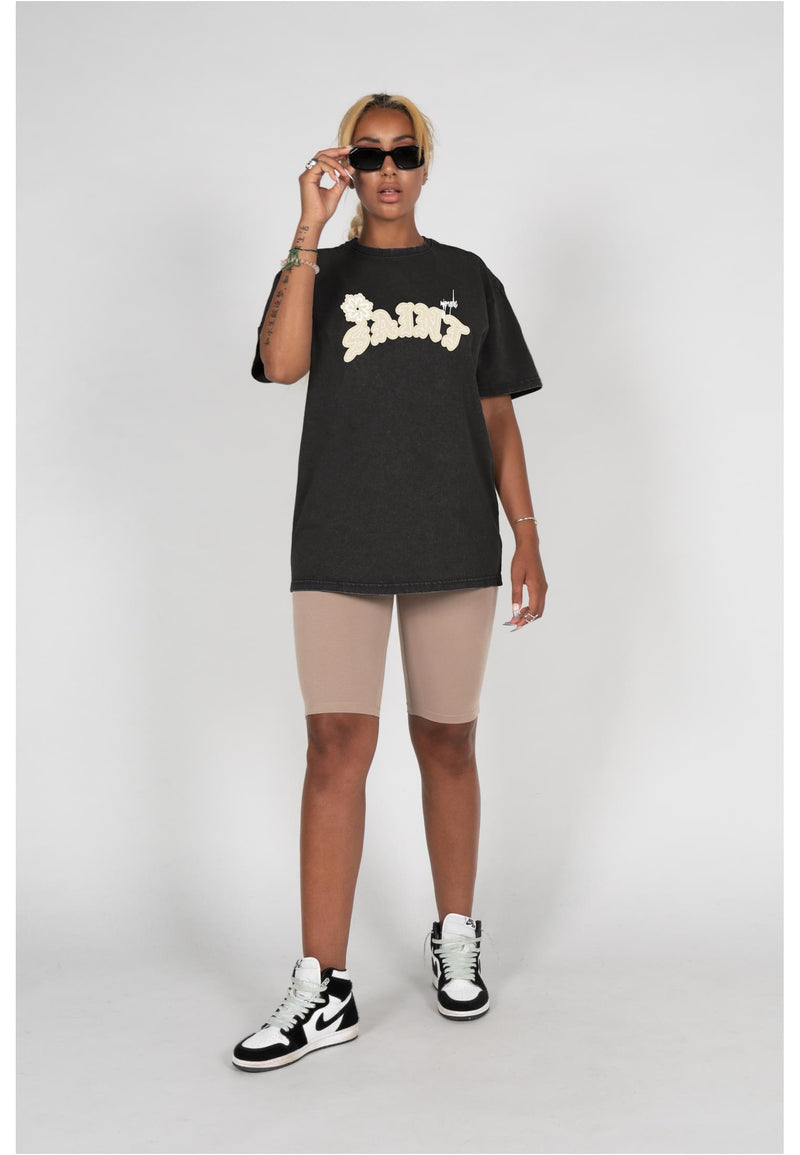 Ladies Saint x Acid Washed Heavy Oversized Tee