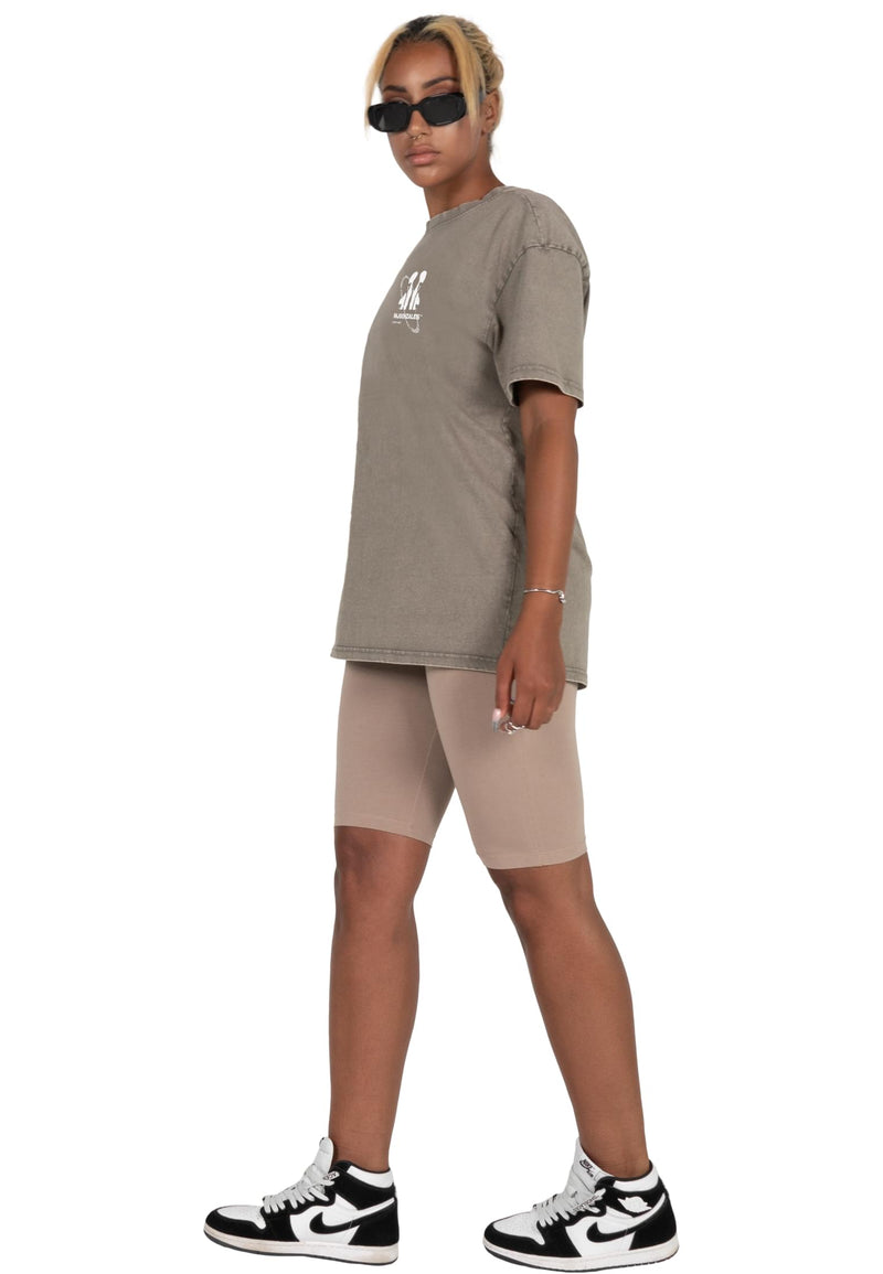 Circle x Ladies Acid Washed Heavy Oversized Tee