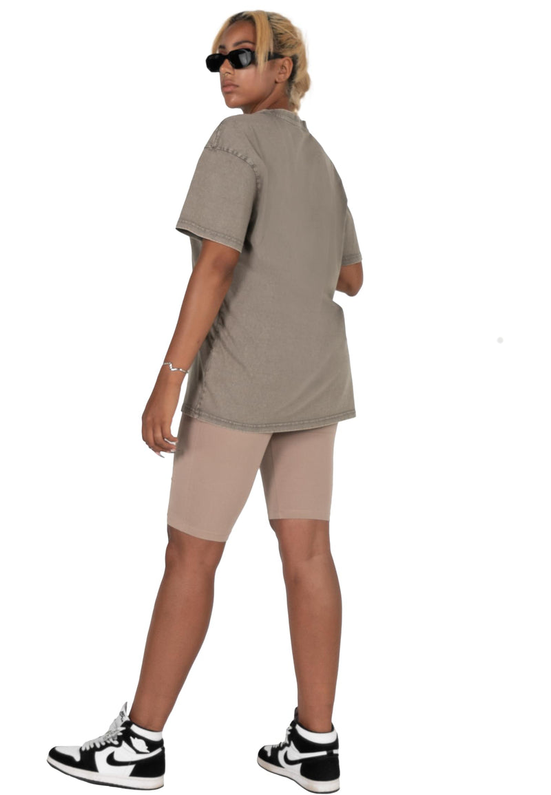 Circle x Ladies Acid Washed Heavy Oversized Tee