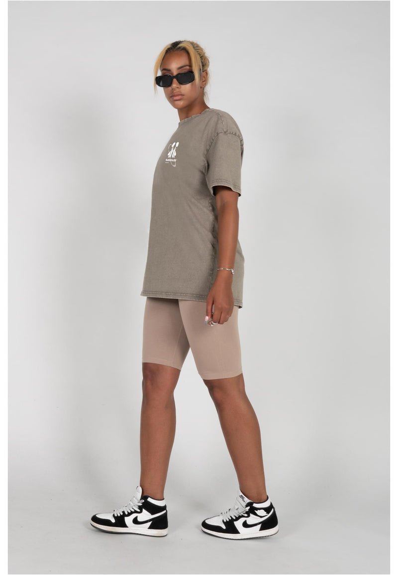 Circle x Ladies Acid Washed Heavy Oversized Tee